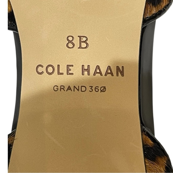 🔥SALE🔥COLE HANN NOELLA BOW CALF HAIR LEOPARD PRINT SLINGBACK PUMPS SZ 8 B NWOT - Picture 11 of 13